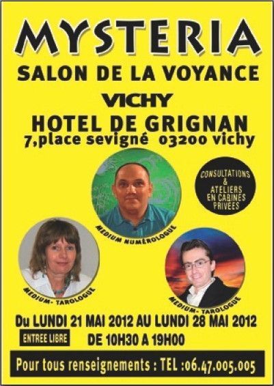 Salon de la Voyance MYSTERIA à Vichy